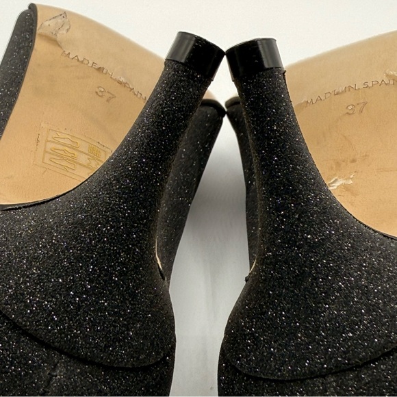 Raphael Sarti Elite Black Sparkle Women's Low Heels Size 37 - Picture 12 of 17